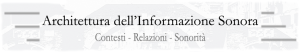 Architettura dell'informazione sonora
