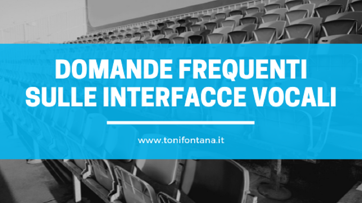 Domande frequenti sulle interfacce vocali